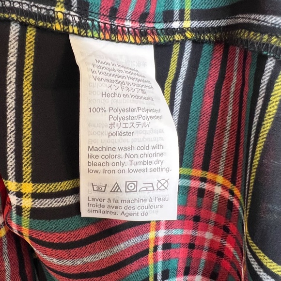 J. Crew Plaid Halter Top - Black, Red, Yellow - Picture 4 of 5